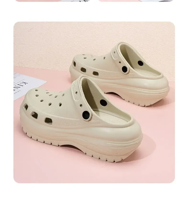 Fashion Charms Clogs New Arrival Thick Sole Outdoor Women Slippers High Quality Summer Beach Sandals For Girls