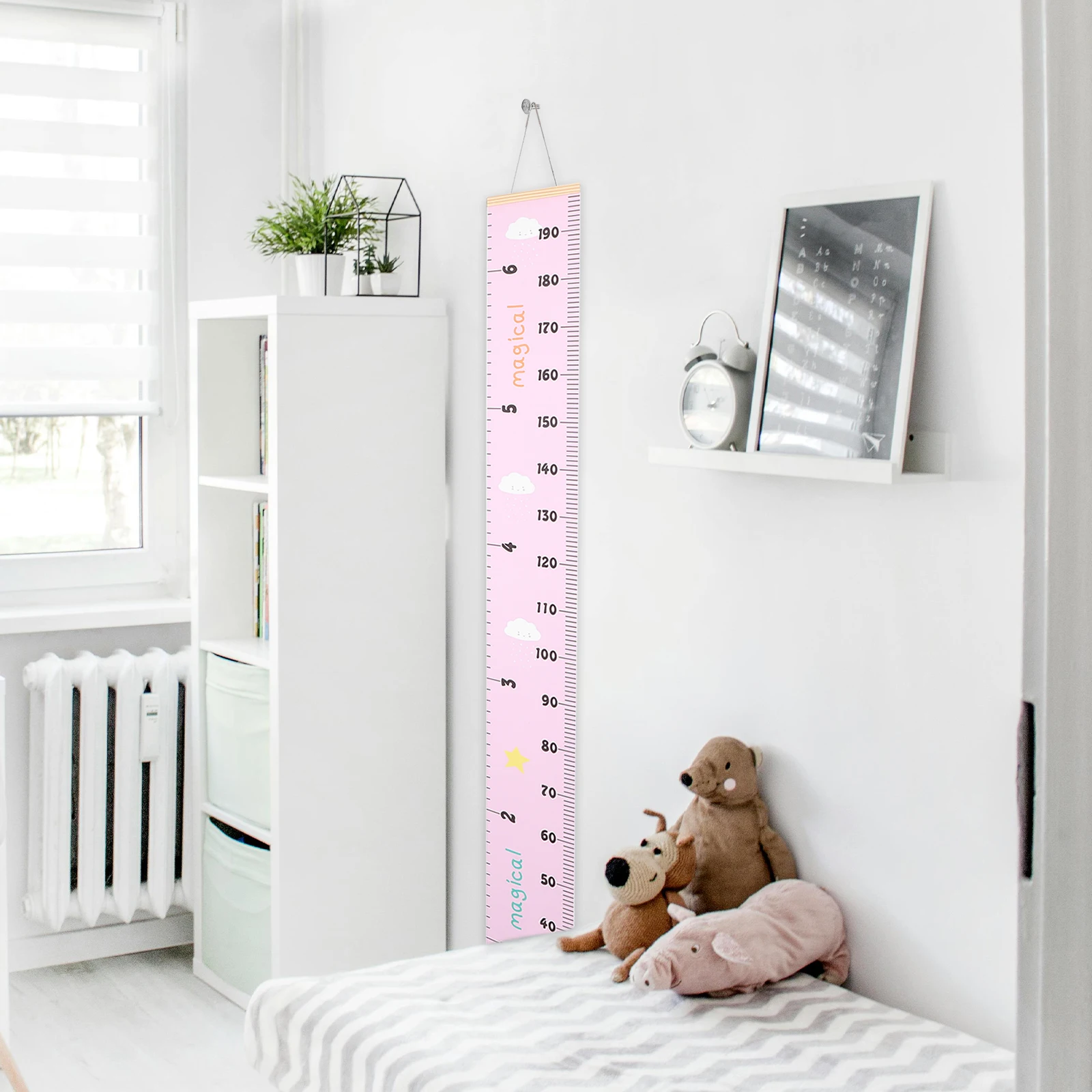 

1Pcs Children Height Measuring Tape Hanging Wall Chart Creative Cartoon Growth Ruler Encourage Height