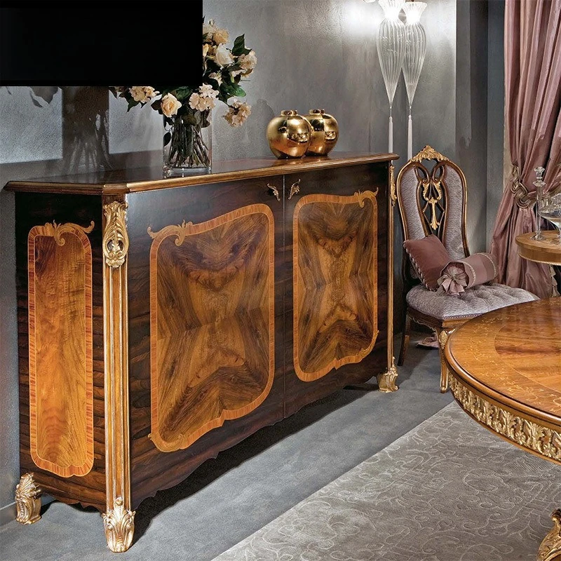 

side birch hand-carved hall cabinet double door porch villa decoration restaurant side cabinet