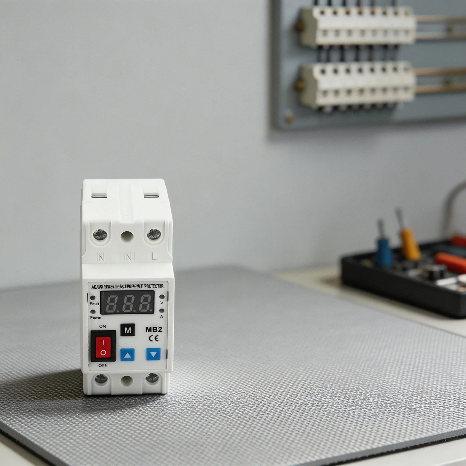 Easy Install 220V Current Limiting Protector with For Durable Housing and High Precision Power Monitoring for Various Settings