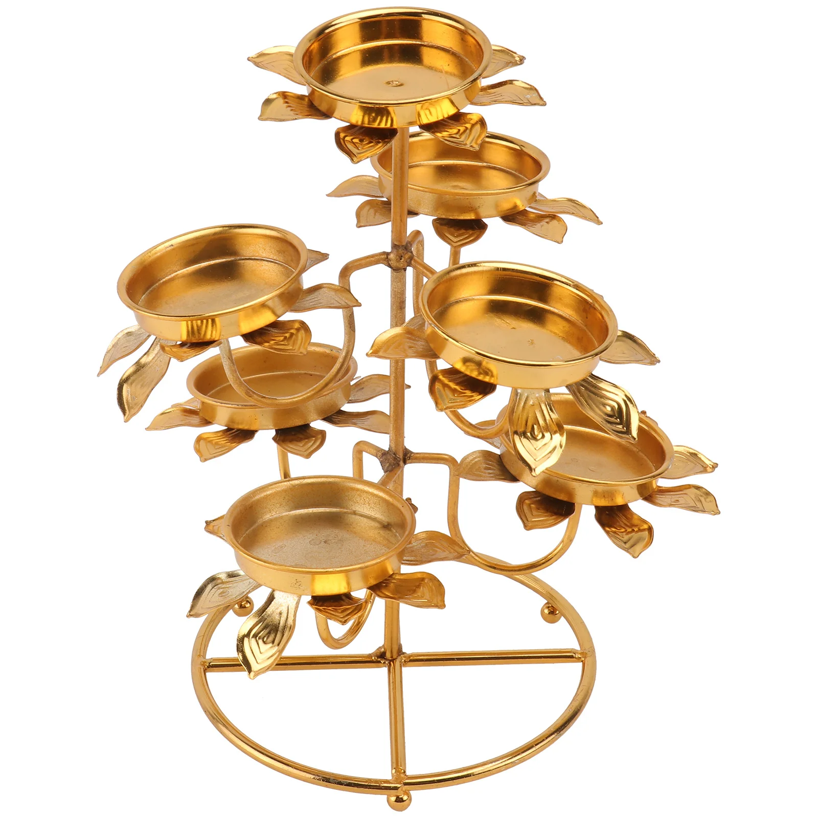 

1Pcs Lotus Candleholder Premium Alloy Decorative Candlestick for Home Office Bedroom Temple Lantern Stand Artistic
