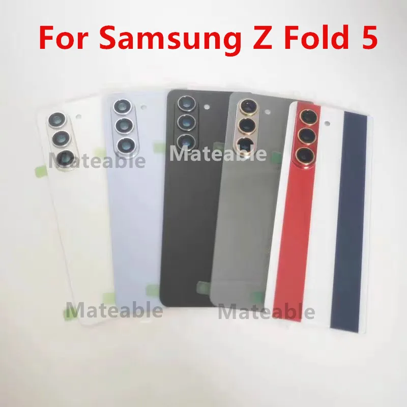 Задняя крышка Fold5 для Samsung Galaxy Z Fold 5 F946, стеклянный корпус аккумулятора, ремонт, замена задней крышки дверного телефона + объектив камеры Задняя крышка Fold5 для Samsung Galaxy Z Fold 5 F946, стеклянный корпус аккумулятора, ремонт, замена задней крышки дверного телефона + объектив камеры
