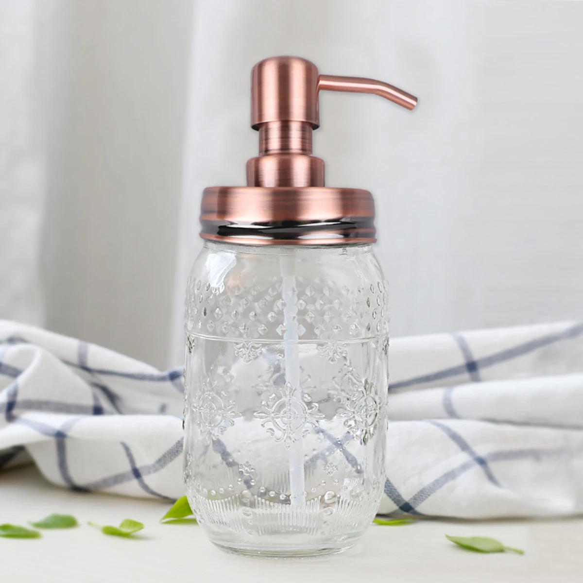 

Eco Friendly Press Pump Head for Bottle Reusable Soap Lotion Dispenser Replacement Home Kitchen Bathroom Helper Save Money