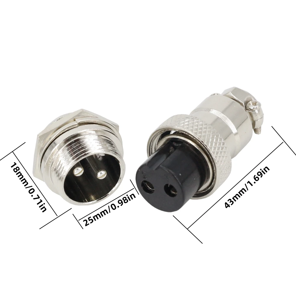 1 Set 20mm GX20-(2/3/4/5/6/7/8Pin) Screw Aviation Connector Plug The Aviation Plug Cable Connector Regular Plug and Socket