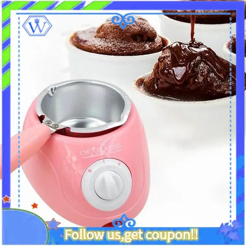 

Candy And Cheese Chocolate Melting Pot, EU Plug, With DIY Mold And Accessories Gift Set A