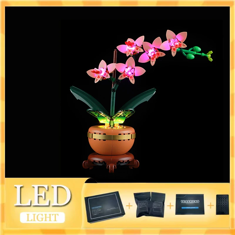 

DIY LED Light Kit For LEGO 10343 Mini Orchid (Only LED Light,Without Blocks Model)