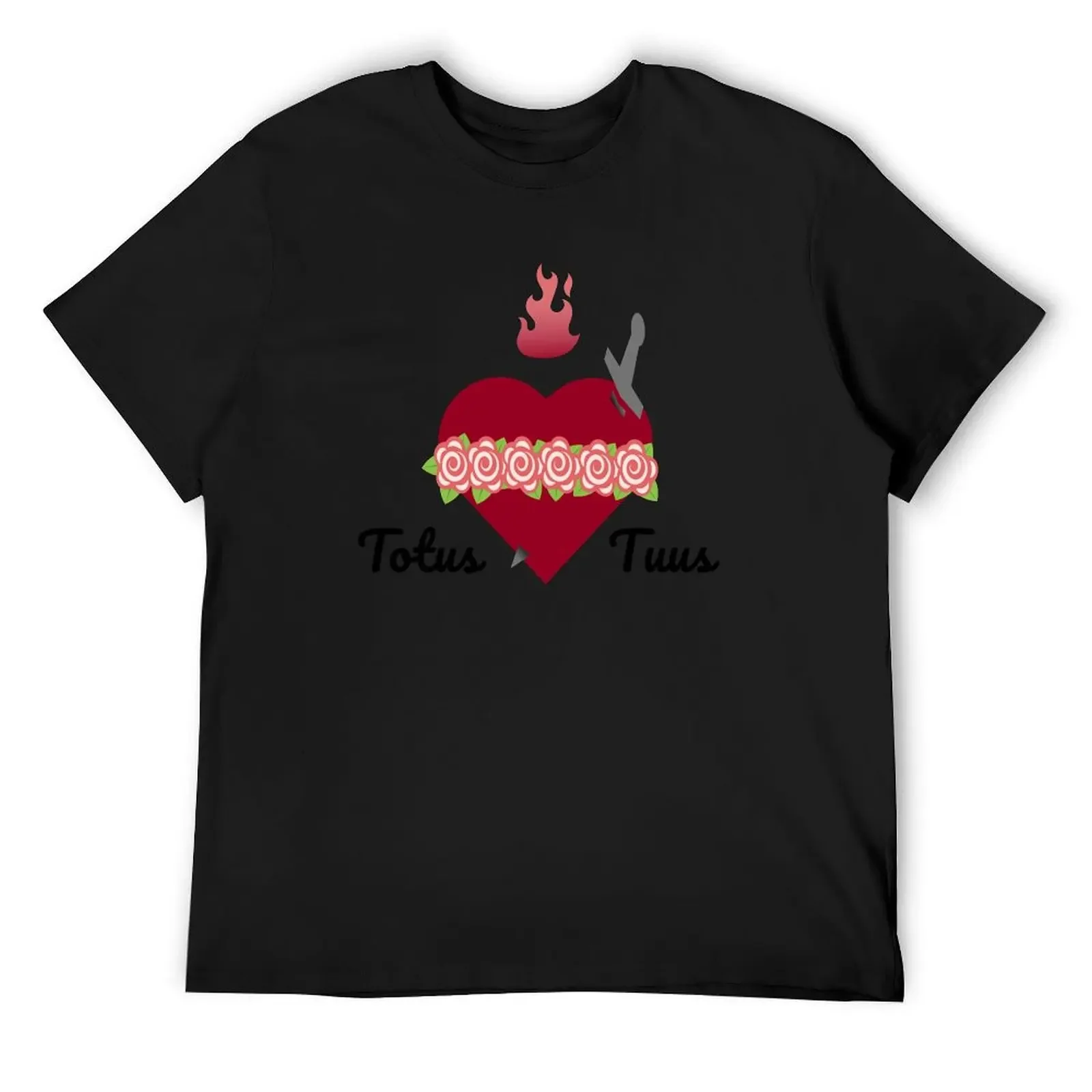 Totus Tuus - Immaculate Heart T-Shirt vintage clothes anime t shirts mens designer t shirt