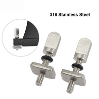 316 stainless steel screw fin box fixing stand up paddle board SUP surf board fin US fin box accessory