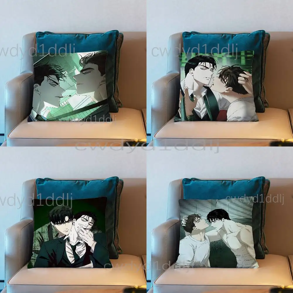 

J-Jin M-Matthew Green Light Pillow Case Cover Square Sofa With For Pattern Comfortable Cushion suitable Of Room
