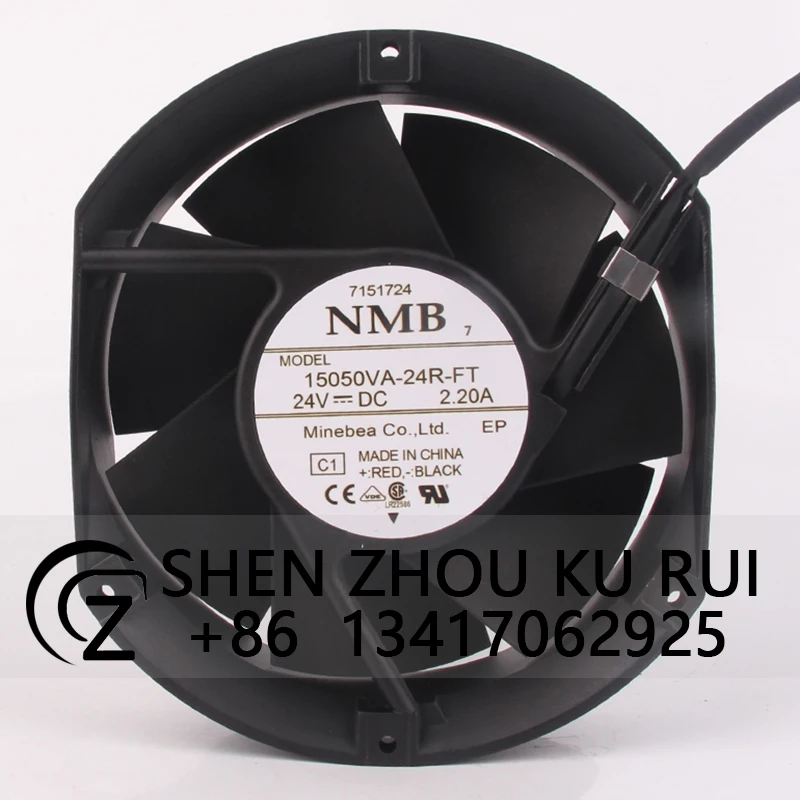 15050VA-24R-FT Case Cooling Fan for NMB 12V DC24V 2.20A 170X150X50.8MM 17CM 17050 Frequency Converter Axial Flow Industrial