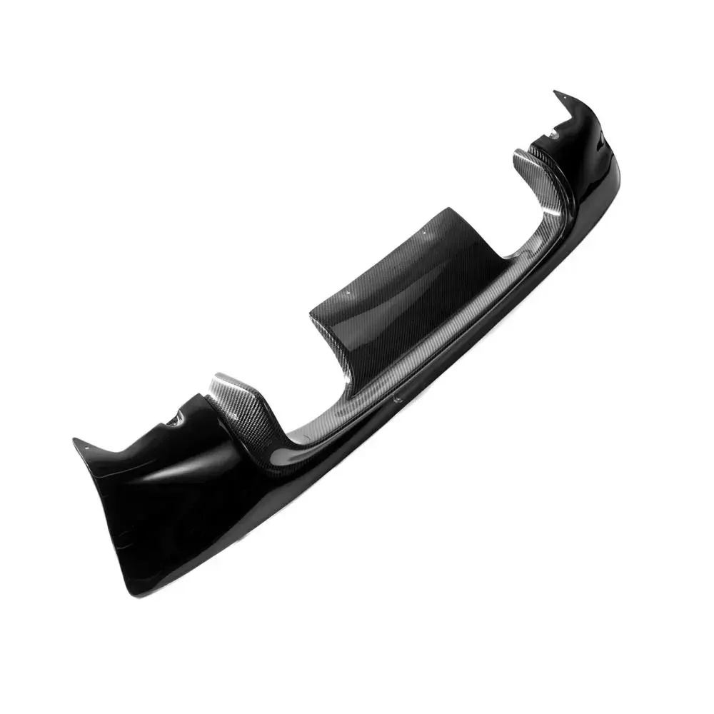 For BMW 3 Series E46 M3 COUPE 2002-2006 Rear Bumper Diffuser Splitter Lip Carbon Fiber Black Look Rear Bumper Protection Guard