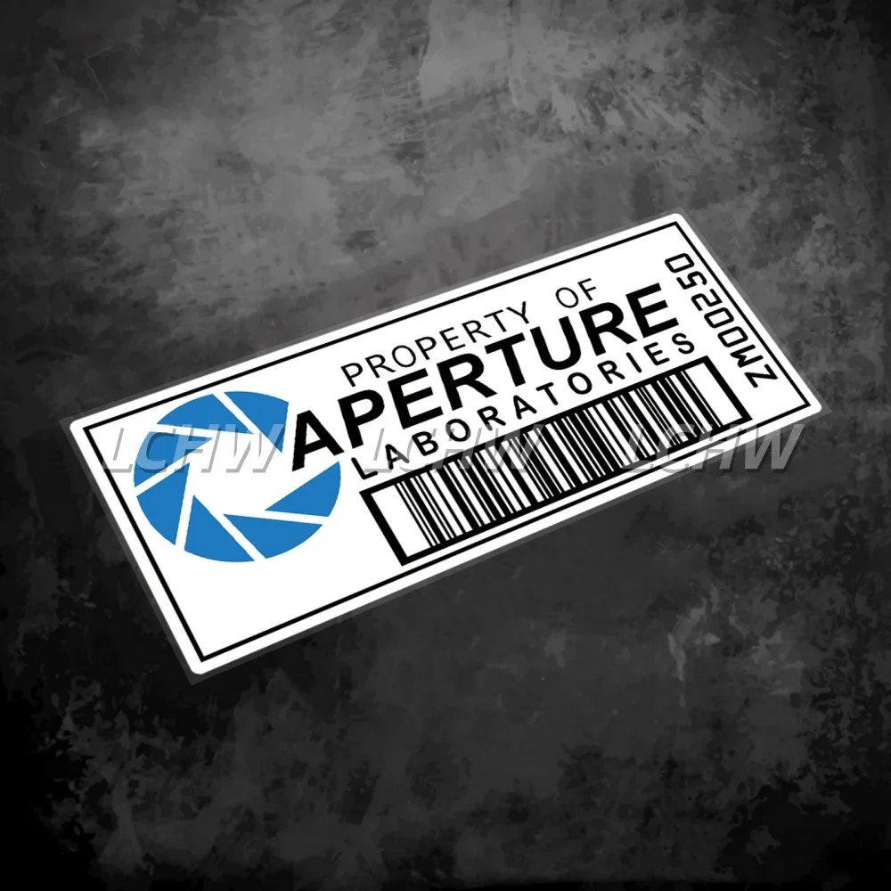

Property of APERTURE Laboratories Sticker Car Styling Vinly Motorcycle Helmet Scraches Cover Auto Truck Engine Tail Decal