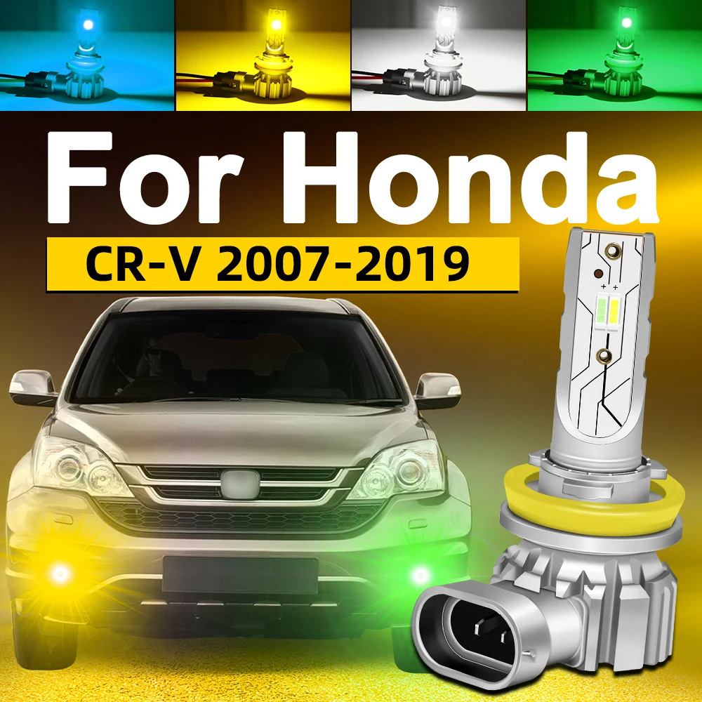 لهوندا CR-V CRV 3 4 5 LED أضواء الضباب الجبهة الضباب الخفيف 2007-2019 2018 2017 2016 2015 2014 2013 2012 2011 2010 CRV اكسسوارات