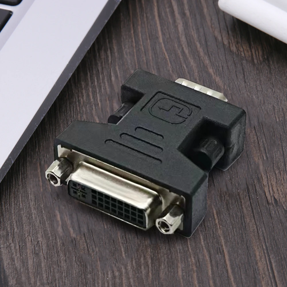 Adaptador DVI hembra a VGA macho 24 + 5 pines DVI hembra a 15 pines VGA macho Cable extensor adaptador convertidor Cable conector