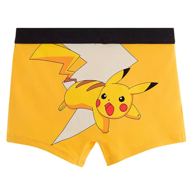 Pikachu slip 4pcs Pokemon Cartoon bambini Kawaii intimo Anime stampa pantaloni bambini breve Boxer slip intimo regali