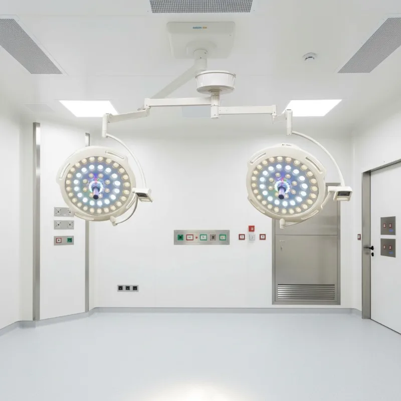 Medical Equipment Adjustable Electricity Overhead Ceiling LED Shadowless Surgical Double Lamp Operating Room Surgery Light