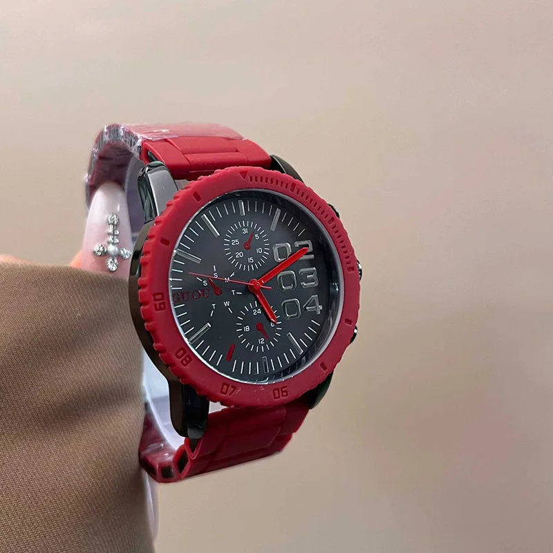 

New Style, Coated Steel Band, Large DialFashionable And High-End Quartz Watch, Women'S Accessory, Exquisite Women'S Wristwatch.