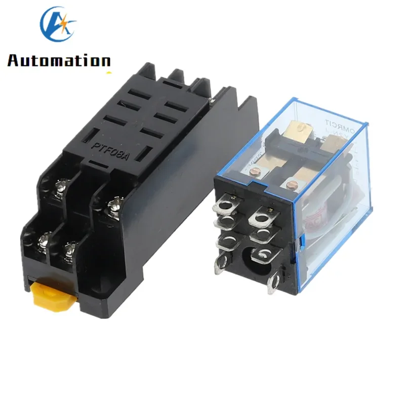 220/240V AC 10A 8PIN Coil Power Relay DPDT LY2NJ HH62P HHC68A-2Z With Socket Base