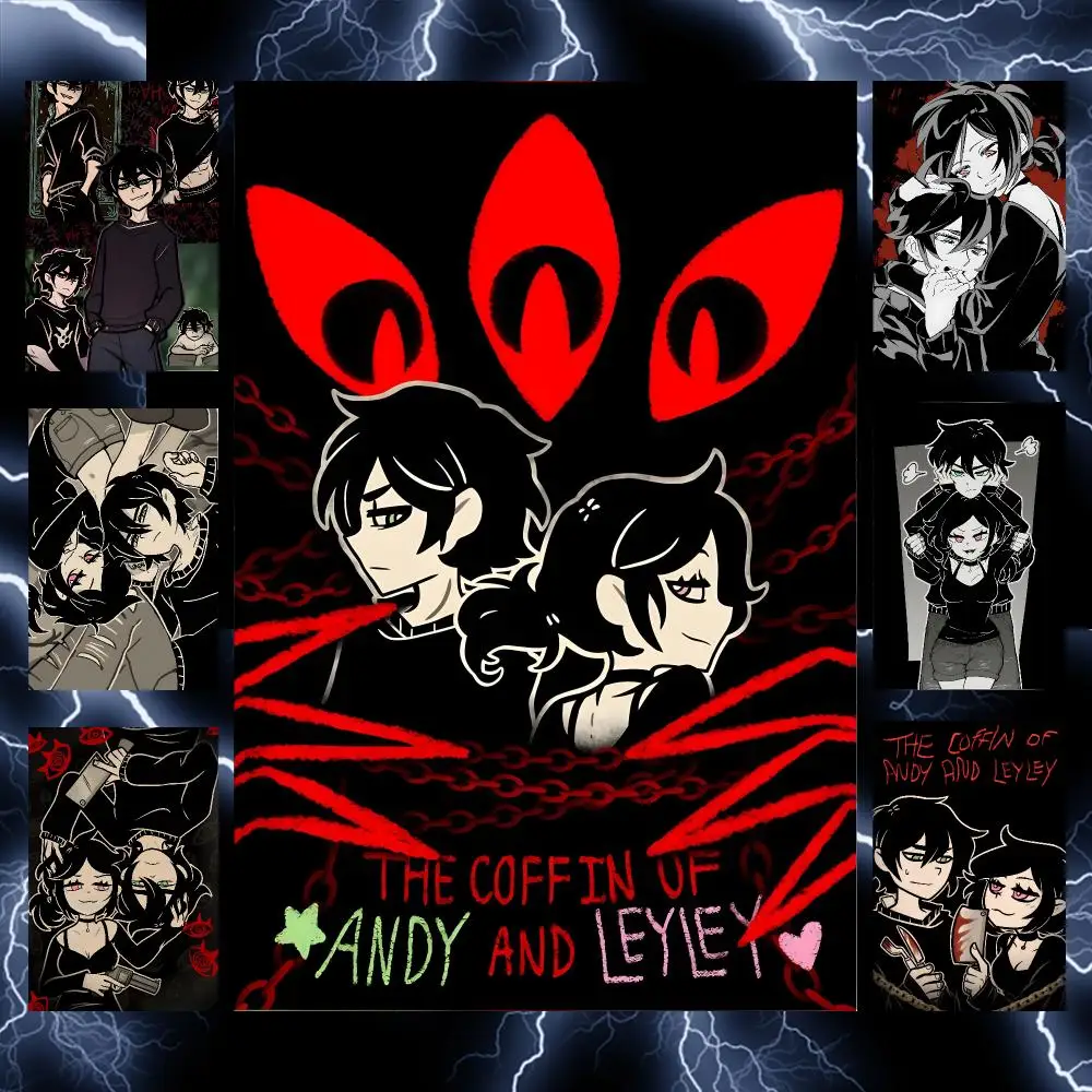 Game T-The Coffin Andy and Leyley Poster Self-Adhesive Wall Art Poster HD Waterproof PP Bedroom Cafe Gym Home Decor Gift