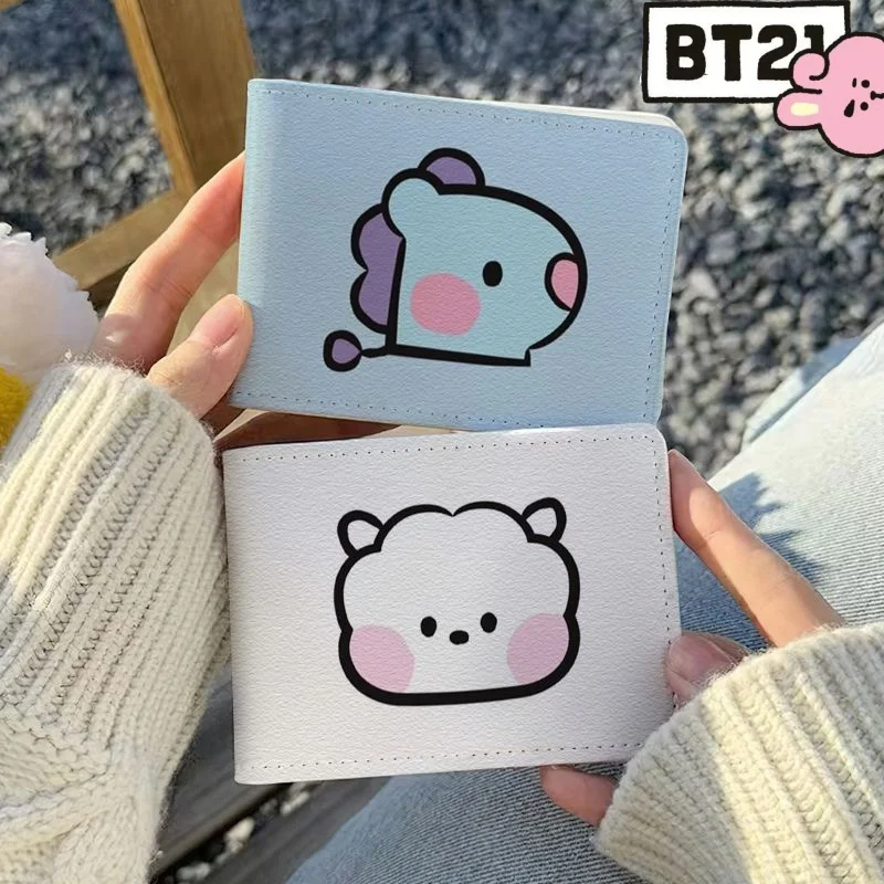 

Cute BTS Creative Cartoon Pattern Men and Women New Fashion Portable Vehicle License and Driver's License Protective Cover Gift