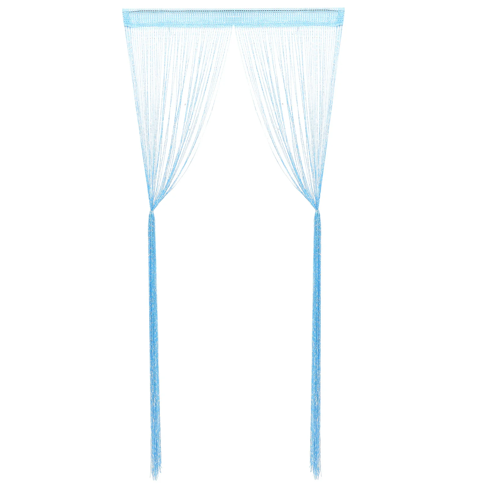 

2Pcs Door String Curtain Panel Polyester Tassel Room Divider Curtain for Window Wall Home Party Decor String Curtains