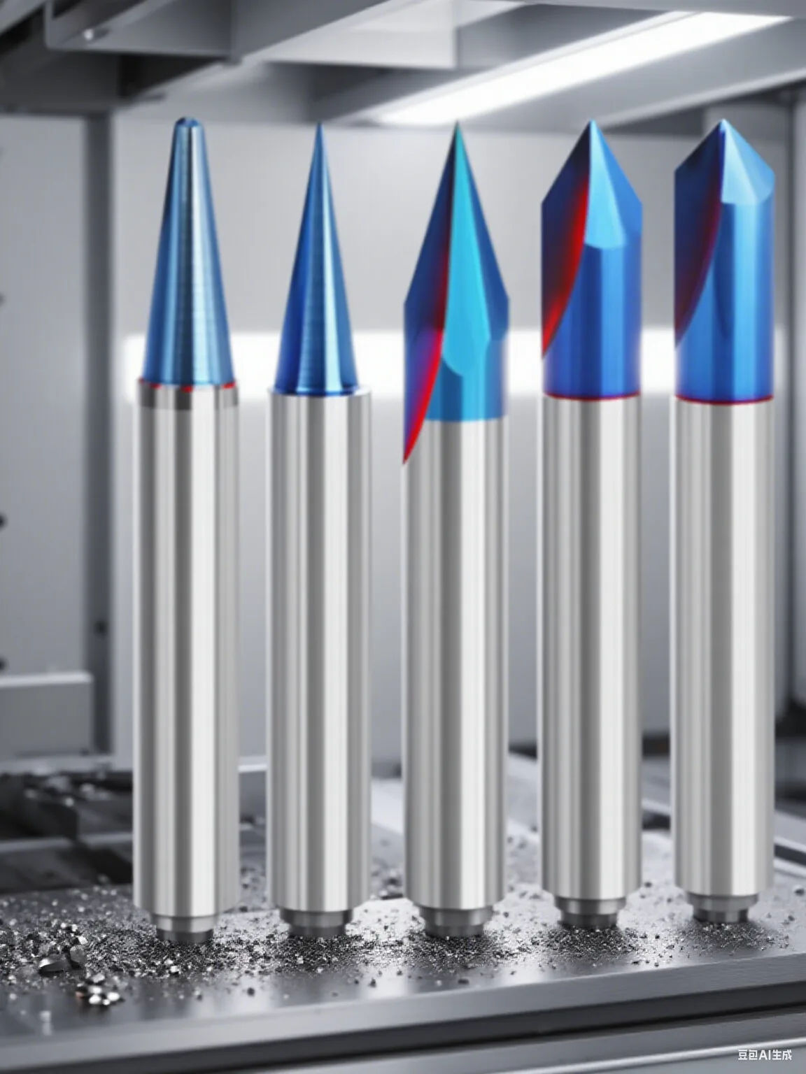 

15°-90° V-Groove Router With Nanos Coating - CNC Engraving Tools, Blue Nanos V-Shaped Blade, Solid Alloy Woodworking Router