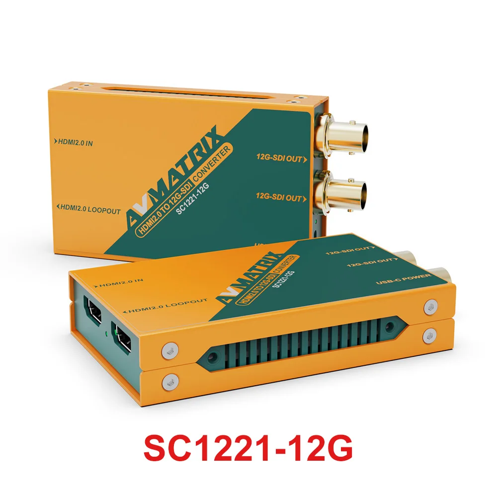 AVMATRIX SC1112-12G SC1221-12G Professional Broadcast Video Signals Cross Converter Acquisition Card for Video Post-Production