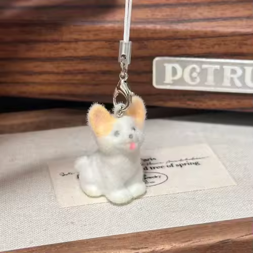 Fluffy Alpaca Elk Capybara Animal Keychains Resin Cartoon Lovely Funny Garlic Goose 3D Doll Pendant Bag Box Car Key Ring Jewelry - Image 31