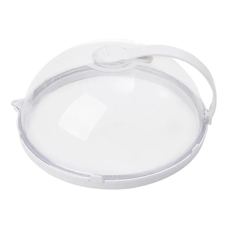 Microwave Food Cover Clear Microwave Splash Cover with Handle Vented Microwave Stain Protector Splatter Guard For Microwave Oven