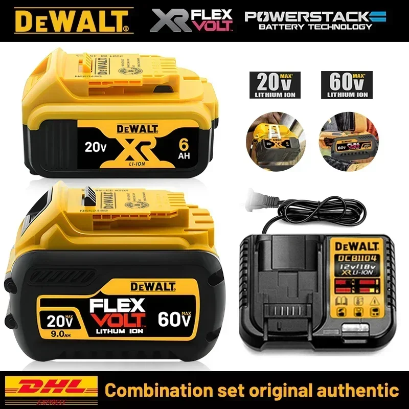 MAX Flexvolt 20V Dewalt Battery DCB606 DCB205 DCB206 DCB209 DCB182 Electric Tool Battery 20V/60V Battery 5AH 6AH 9000mAh