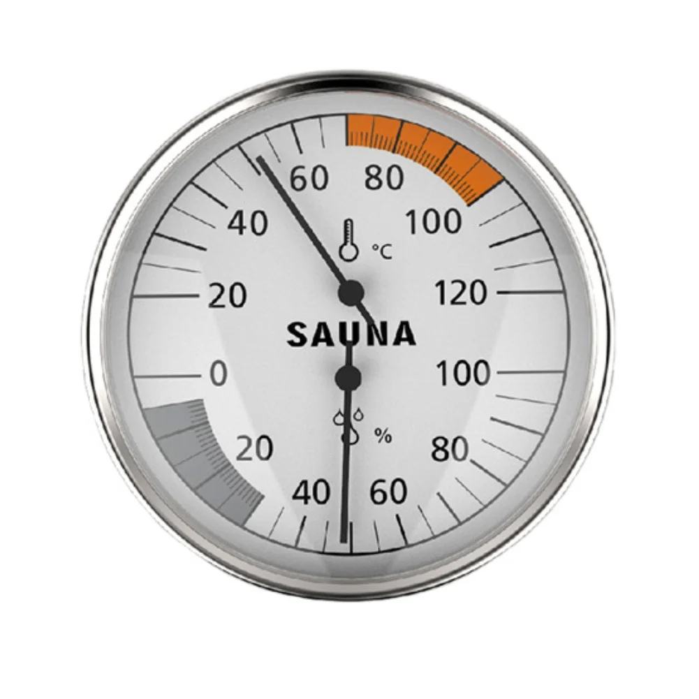 Wall-Mounted Sauna Thermometer and Hygrometer with Mechanical Induction for Battery-Free Temperature and Humidity Monitoring