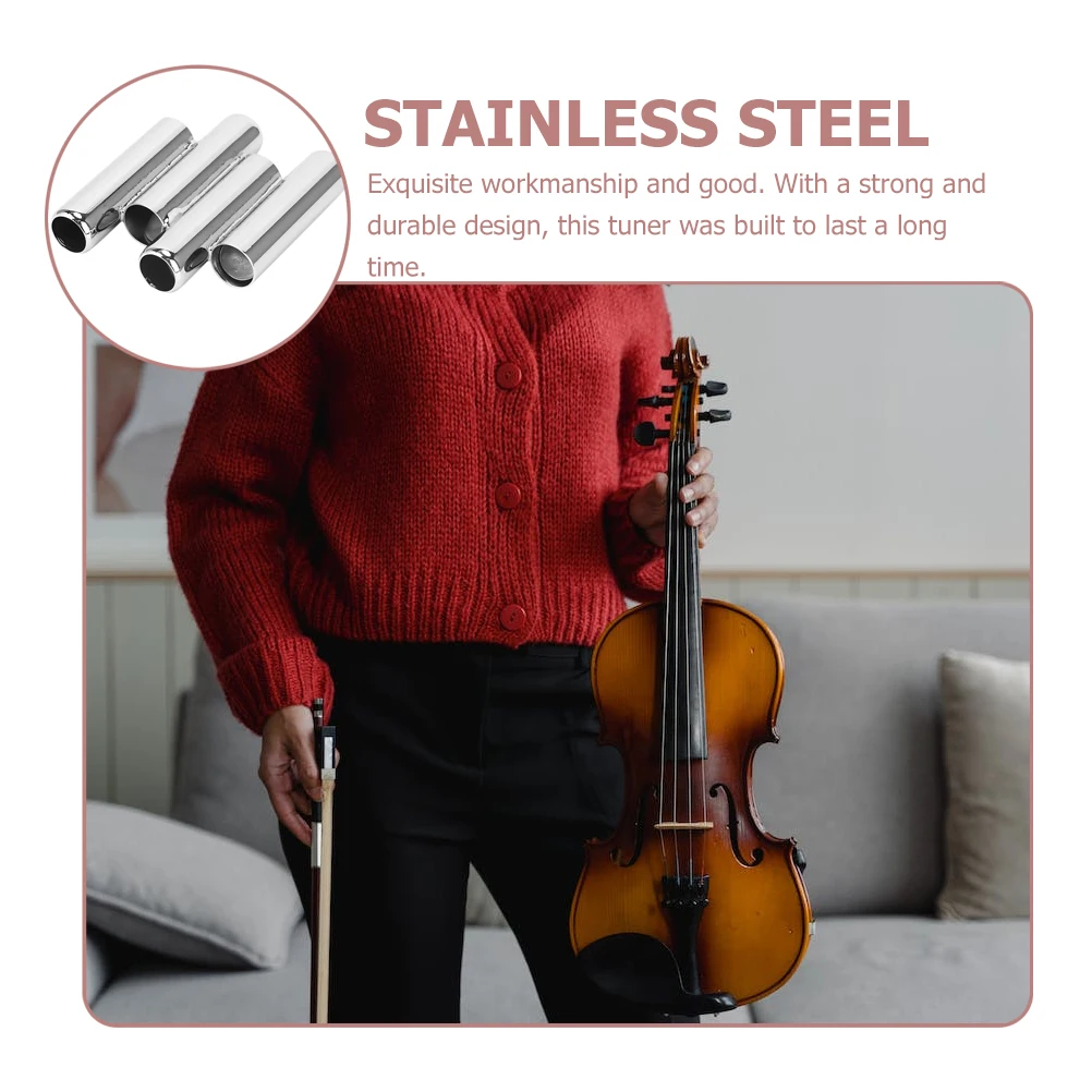 

Violin Tuner Stainless Pitch Pipe Tuning Tool for Guitar Ukulele Erhu Instrument Professional Musical Device