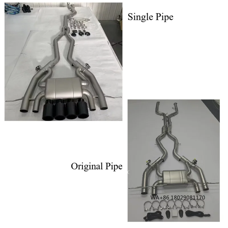 

SYPES for M2 M3 M4 M5 G80 G82 G83 G87 3.0T 2019+ Car Catback Valvetronic Valved Muffler Exhaust Pipe System Stainless Steel