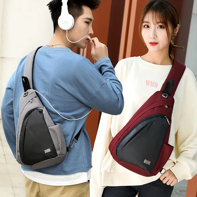 ผู้หญิงกระเป๋าผู้หญิงสลิงแพ็คไนลอนกระเป๋าเดินทางชายหญิงกีฬา Crossbody กระเป๋าถือ Unisex