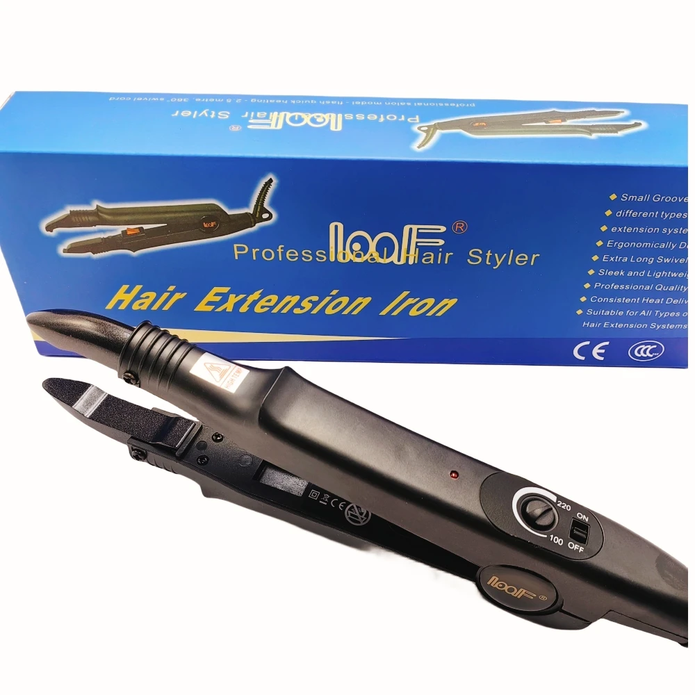 Professional Loof Hair Extension Fusion Iron Tool Pre Bonded Keratin Adjustable Temperature Connector Wand Iron Full Tool Kit images - 6