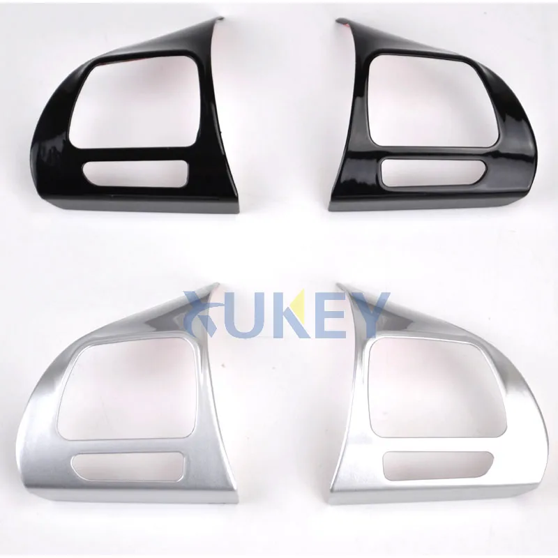 Steering Wheel Chrome Cover Trim Insert For VW Golf 6 Mk6 Passat B7 CC EOS Tiguan Jetta Touran Sharan Caddy Badge Bezel Sticker