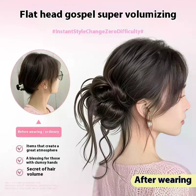 Synthetic Messy Bun Claw Clip Natural Hair Piece Hair Extensions Curly Party Daily Use Wear For Women Girls Styling Accessories