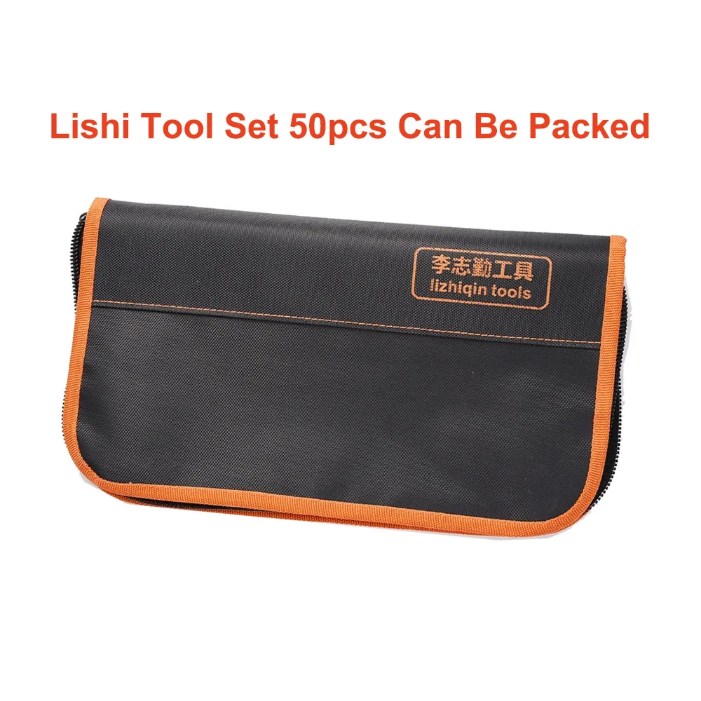 

LISHI 2 in 1 Tool Bag Lishi Tool Set 50pcs Can Be Packed Special Carry Bag Case Key Tools Storage Bag Durable