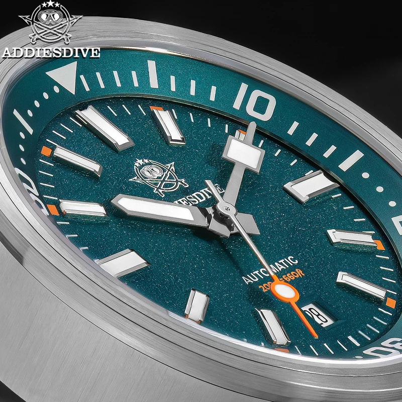 ADDIESDIVE New Men's Watches 8215 Automatic Movement 200m Waterproof Mechanical Watch Luxury Sapphire Luminous Stainless Steel