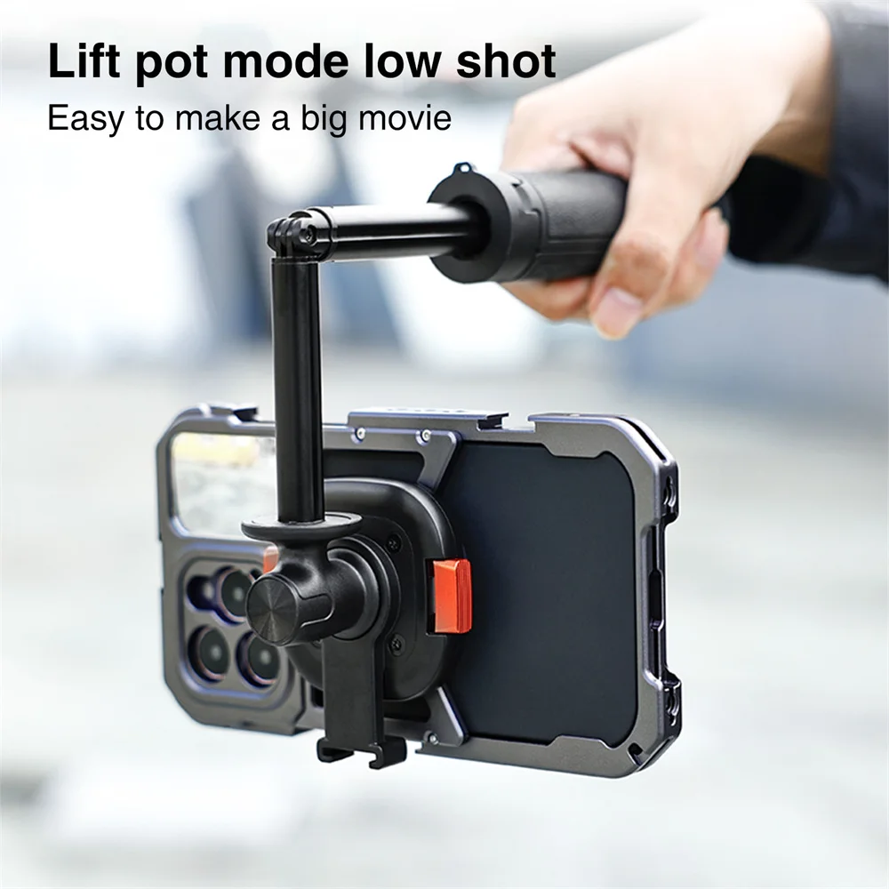 スマートフォン用ミニ磁気三脚,自撮り棒,クイックリリース,スマートフォンホルダー,iPhone,ライブvlog,VRIG-MG-16L