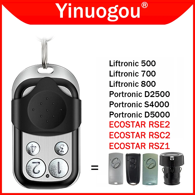 ECOSTAR RSC2 RSE2 433 MHz Garage Door / Gate Remote Control 433.92MHz Rolling Code Replacement For Liftronic 500 700 800