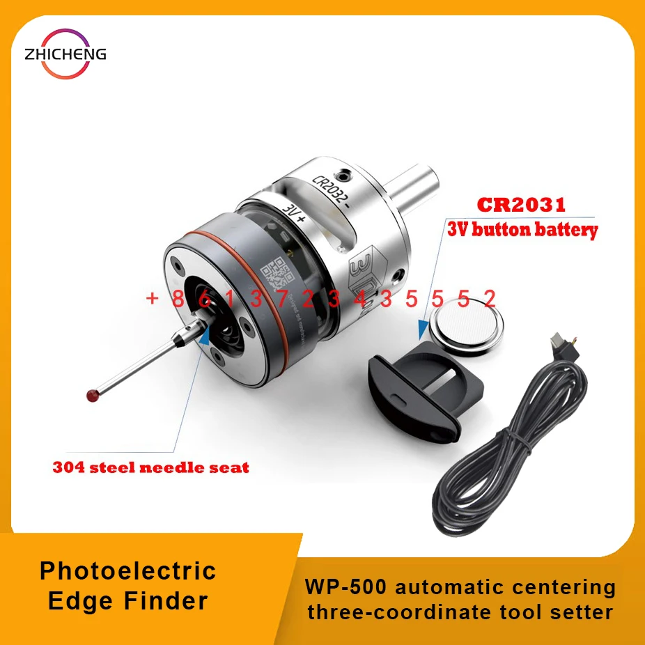 

2024 latest WP-500 V6 anti-roll 3D edge finder Touch Probe to find the center desktop probe compatible with mach3 and grbl