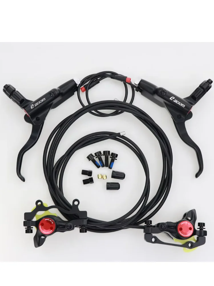 AliExpress NONE ZOOM E-BIKE Hydraulic Disc Brake Set HB-775E For Electric Scooter Folding MTB Bike Power Off E-brake 1100/1850MM Cycling Parts