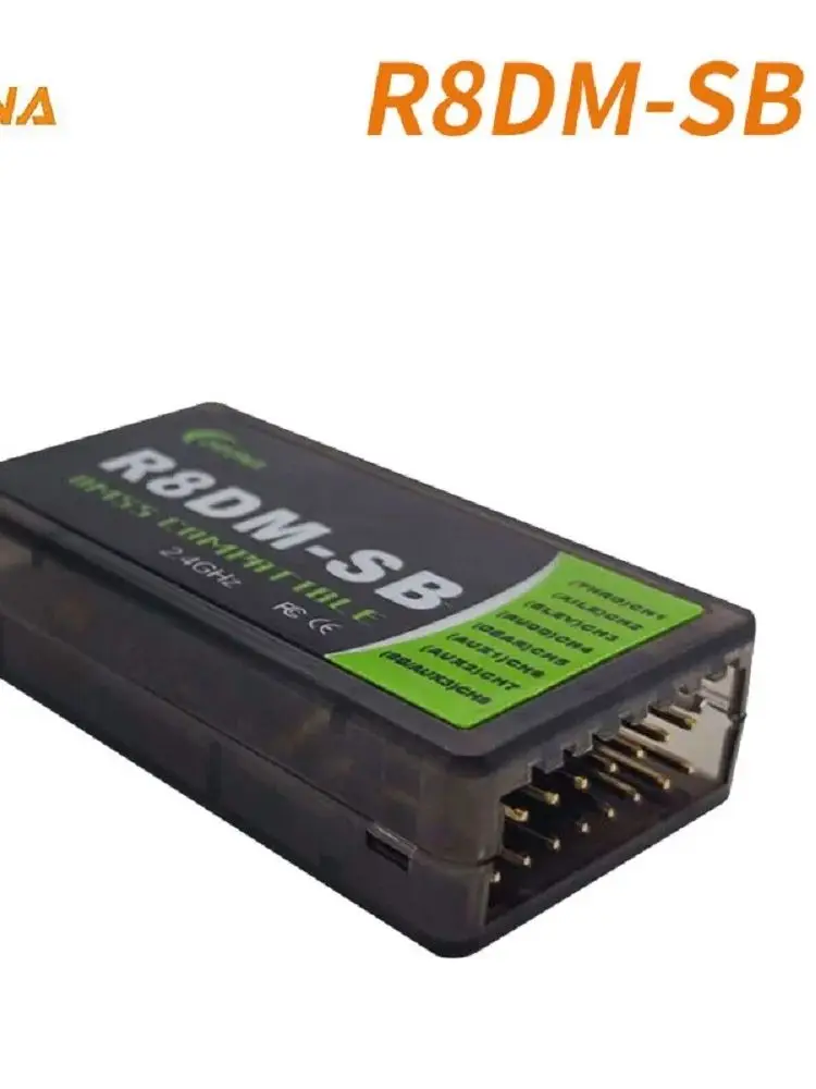 R8DM r8dm-sb 8 Channel JR DMSS Compatible 2.4ghz Receiver For RC Control  Driving Flight  Airplane  Helicopters Car