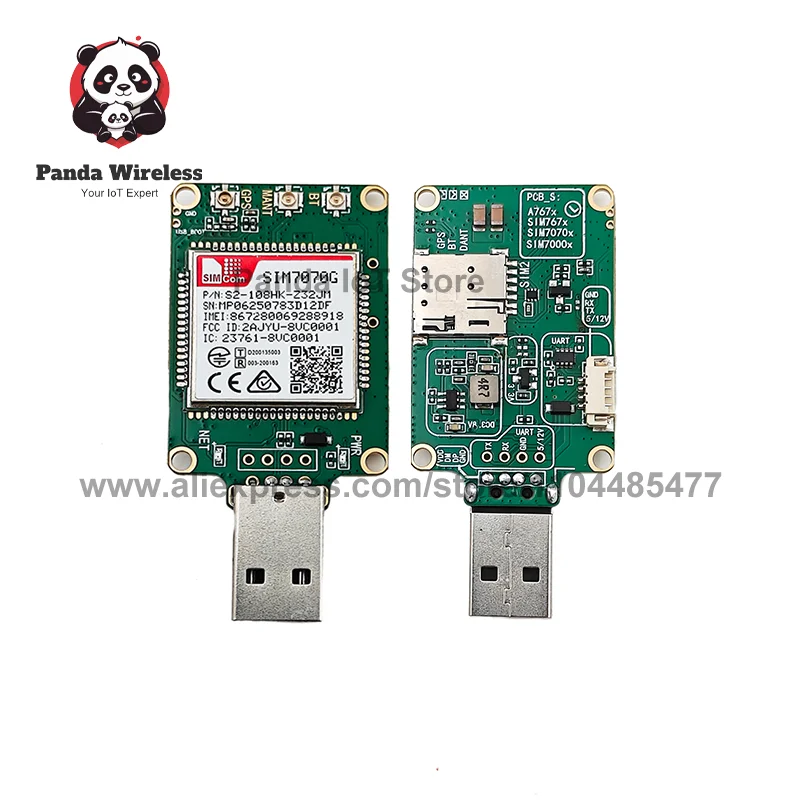 

SIMcom SIM7070G NBIOT CATM LPWA USB-ключ 1 шт. CAT-NB: B1/B2/B3/B4/B5/B8/B12/B13/B18/B19/B20/B25/B26/B28/B66/B71/B85 C24*24