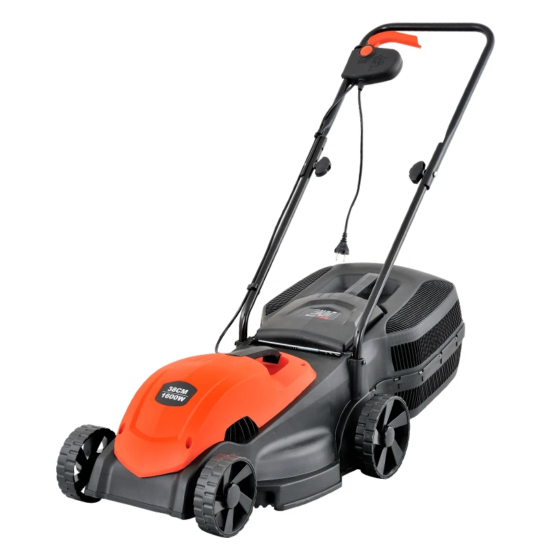 1400W 380mm Electric Lawn Mower Garden Mower Grass Cutter Hand Push Lawn Mower