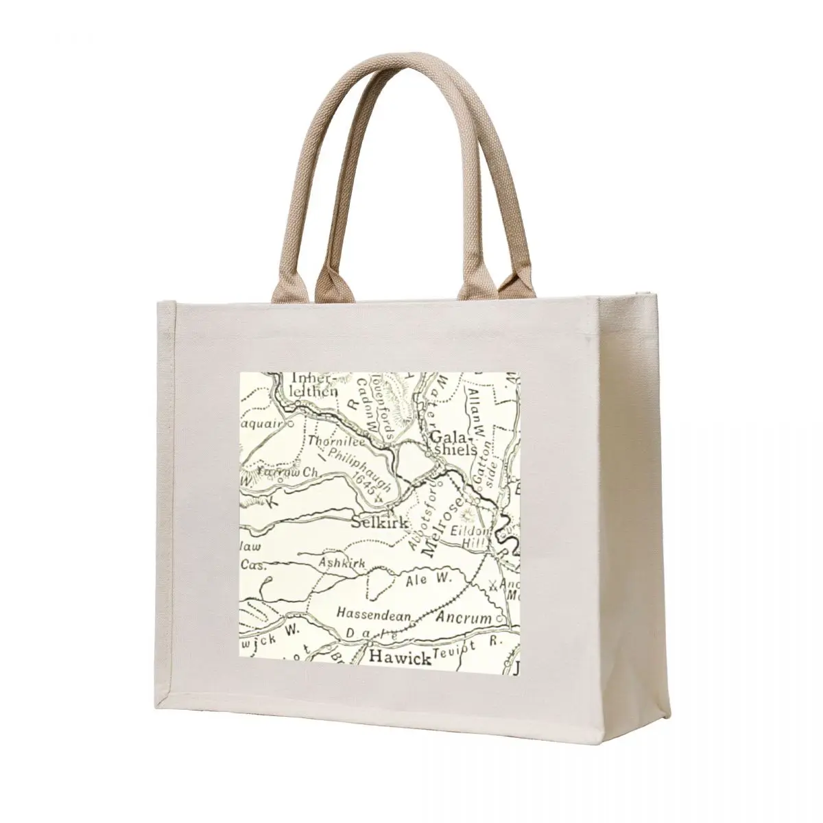 

SELKIRK & surrounding area map 1891 Tote Bag Canvas Lady bags Cloth bags