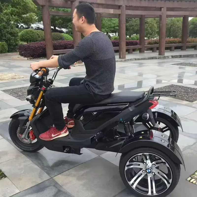 STROVAN 1000W1500W Fashion Removable Battery Good Quality Powerful 3- Wheel Electric Tricycle Scooter Trike Double Seat 45AH