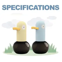 Automatic Soap Dispenser Touchless Sensor Foam Soap Dispenser Cute Duck Charge High Capacity Adjust Smart Liquid Soap Dispenser