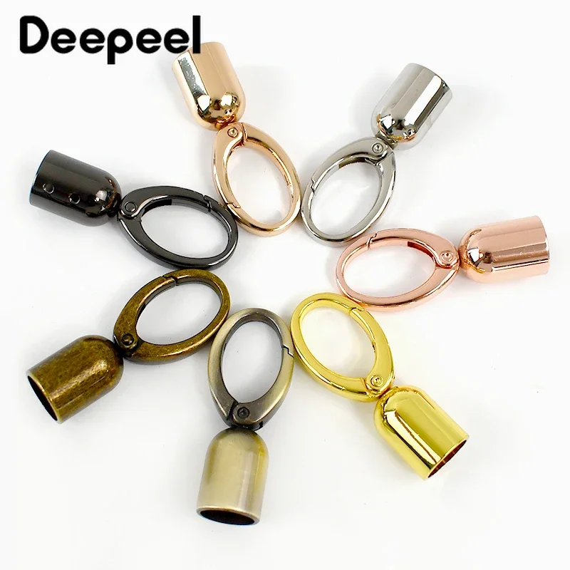 2/4Pcs Deepeel Bag Straps Connector Hanger Metal Buckles for Bags Cap Clasp Handbag Strap Stopper Cord Hook Hardware Accessories